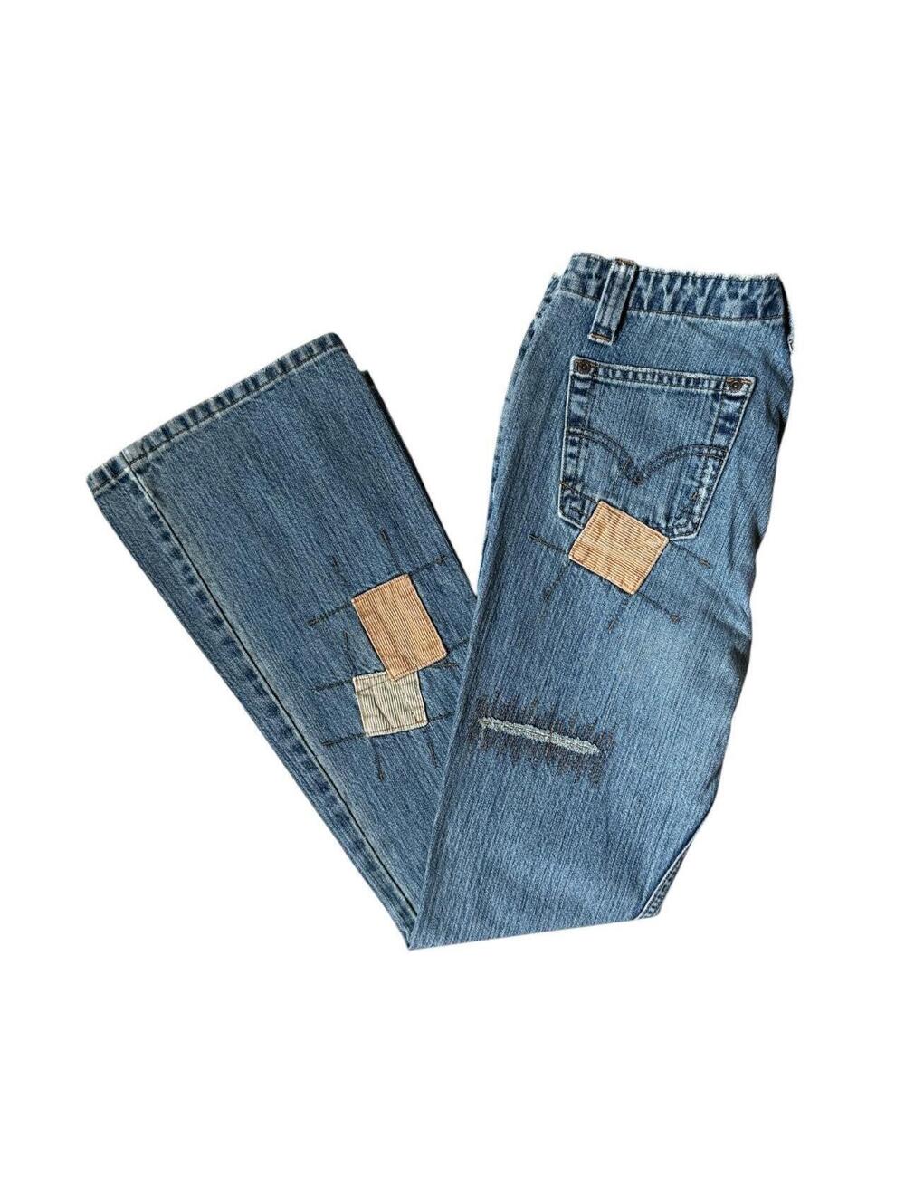 Vintage Y2K Levi’s Too Superlow Patchwork Jeans